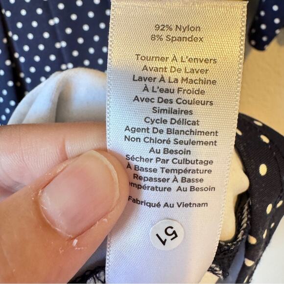 Talbots Blue Polka Dot Mini Dress Womens 2P 3/4 Sleeve Casual Sundress - Picture 8 of 10